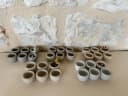Vintage French Snail Pots en Gres