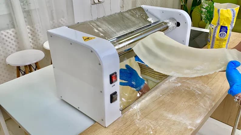 Dough sheeter electric, kitchen appliances, roller pizza, baking pin, for cafe