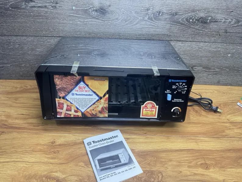 Vintage Toastmaster Chrome Toaster Oven Broiler Model 332A Tested ~New No Box