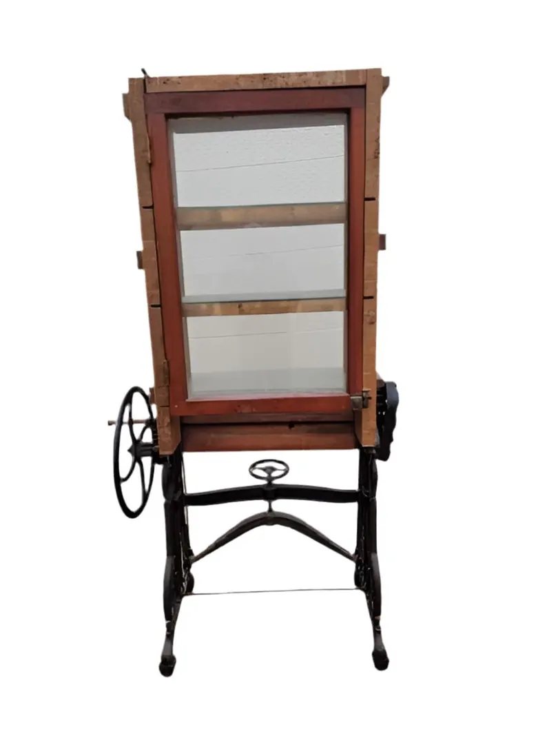 Antique Beste Deutsche Linen Press Mangel Machine
