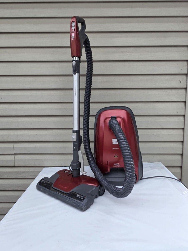 Kenmore 400 Series 81414 Red Bagged Canister Vacuum Tested